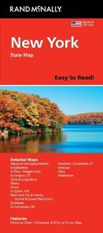 Rand McNally Easy to Read: New York State Map