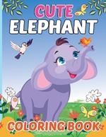 Cute Elephant Coloring Book for Kids