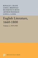 English Literature, Volume 2: 1939-1950