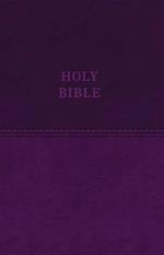 KJV Holy Bible: Value Large Print Thinline, Purple Leathersoft, Red Letter, Comfort Print: King James Version: Holy Bible, King James Version