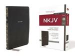 NKJV Holy Bible, Giant Print Thinline Bible, Black Leathersoft, Red Letter, Comfort Print: New King James Version