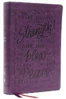 NKJV, Giant Print Center-Column Reference Bible, Verse Art Cover Collection, Leathersoft, Purple, Thumb Indexed, Red Letter, Comfort Print: Holy Bible, New King James Version