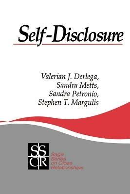 Self-Disclosure - Valerian J. Derlega,Sandra M. Metts,Sandra Petronio - cover