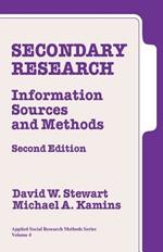 Secondary Research: Information Sources and Methods