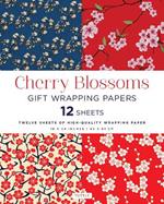 Cherry Blossoms Gift Wrapping Papers - 12 Sheets: 18 x 24 inch (45 x 61 cm) Wrapping Paper