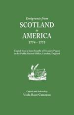 Emigrants from Scotland to America 1774-1775