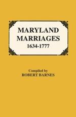 Maryland Marriages 1634-1777