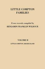 Little Compton Families. LIttle Compton, Rhode Island. Volume II