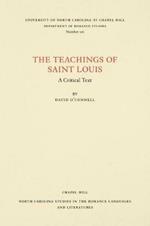 The Teachings of Saint Louis: A Critical Text