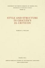 Style and Structure in Gracian's El Criticon