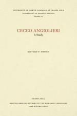 Cecco Angiolieri: A Study