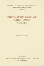 Instructions of Saint Louis: A Critical Text