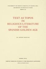 Text as Topos in Religious Literature of the Spanish Golden Age