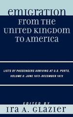 Emigration from the United Kingdom to America: Lists of Passengers Arriving at U.S. Ports, June 1873 - December 1873