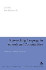 Researching Language in Schools and Communities: Functional Linguistic Perspectives