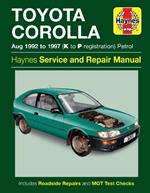 Toyota Corolla Petrol (Aug 92 - 97) Haynes Repair Manual: 92-97