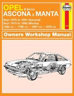 Opel Ascona & Manta (B Series) (Sept 75 - 88) Haynes Repair Manual