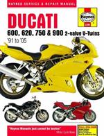 Ducati 600, 620, 750 & 900 2-valve V-Twins (91 - 05) Haynes Repair Manual