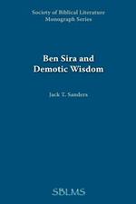 Ben Sira and Demotic Wisdom