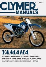 Yamaha YZ400F, YZ426F, WR400F & WR426F Motorcycle (1998-2002) Service Repair Manual