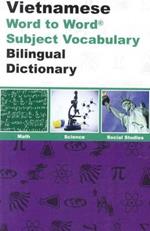 English-Vietnamese & Vietnamese-English Word-to-Word Dictionary: Maths, Science & Social Studies - Suitable for Exams