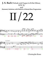 J. S. Bach, Prelude and Fugue in B-Flat Minor; WTC II and Harmonic Solutions with Patterns of Mental-Bass Progressions