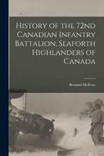 History of the 72nd Canadian Infantry Battalion, Seaforth Highlanders of Canada