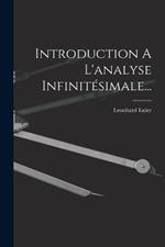 Introduction A L'analyse Infinitésimale...