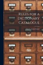 Rules for a Dictionary Catalogue