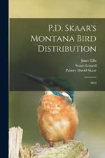 P.D. Skaar's Montana Bird Distribution: 2003