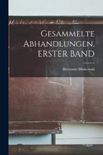 Gesammelte Abhandlungen, ERSTER BAND