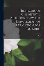 High School Chemistry ... Authorized by the Department of Education for Ontario