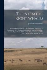 The Atlantic Right Whales: (balaena Cisarctica, Cope.): A Contribution, Embracing An Examination Of I. The Exterior Characters And Osteology Of A Cisarctic Right Whale - Male. Ii. The Exterior Characters Of A Cisarctic Right Whale - Female. Iii. The