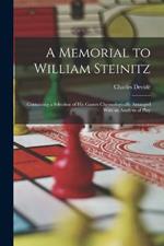 A Memorial to William Steinitz: Containing a Selection of His Games Chronologically Arranged With an Analysis of Play