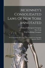 Mckinney's Consolidated Laws Of New York Annotated: With Annotations From State And Federal Courts And State Agencies, Book 25