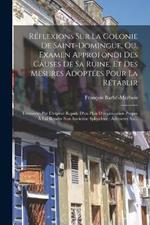 Réflexions Sur La Colonie De Saint-Domingue, Ou, Examen Approfondi Des Causes De Sa Ruine, Et Des Mesures Adoptées Pour La Rétablir: Terminées Par L'exposé Rapide D'un Plan D'organisation Propre À Lui Rendre Son Ancienne Splendeur: Adressées Au...