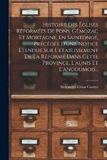 Histoire Des Églises Réformées De Pons, Gémozac Et Mortagne, En Saintonge, Précédée D'une Notice Étendue Sur L'établissement De La Réforme Dans Cette Province, L'aunis Et L'angoumois...