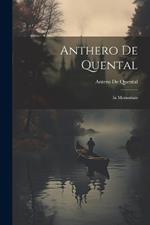 Anthero De Quental: In Memoriam