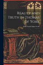 Reality and Truth in Thomas of York: 1