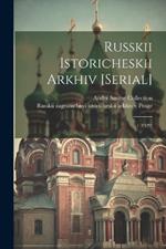 Russkii istoricheskii arkhiv [serial]: 1 (1929)