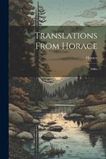 Translations From Horace: Odes