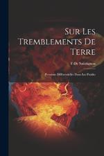 Sur Les Tremblements De Terre: Pressions Différentielles Dans Les Fluides