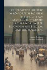 Die Bergstadt Freiberg Im Königreich Sachsen, In Hinsicht Auf Geschichte, Statistik, Cultur Und Gewerbe, Besonders Auf Bergbau Und Hüttenwesen...