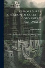 Rapport Sur La Création De Colonies Cotonnières Nationales: Présenté À Son Excellence Le Ministre De L'agriculture, Docteur Damián M. Torino...