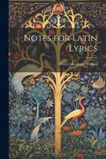 Notes for Latin Lyrics