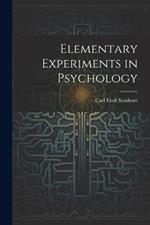 Elementary Experiments in Psychology