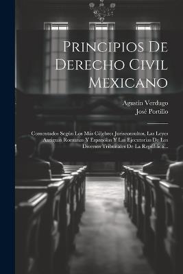 Principios De Derecho Civil Mexicano: Comentados Según Los Más Célebres Jurisconsultos, Las Leyes Antiguas Romanas Y Espanõlas Y Las Ejecutorias De Los Diversos Tribunales De La República... - Agustín Verdugo,José Portillo - cover