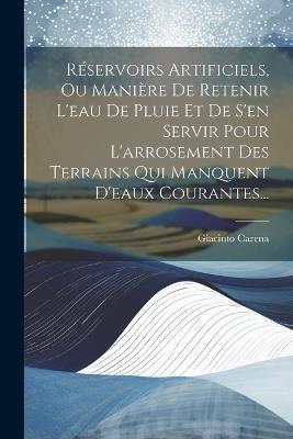 Réservoirs Artificiels, Ou Manière De Retenir L'eau De Pluie Et De S'en Servir Pour L'arrosement Des Terrains Qui Manquent D'eaux Courantes... - Giacinto Carena - cover