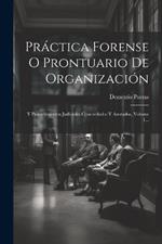 Práctica Forense O Prontuario De Organización: Y Procedimientos Judiciales Concordados Y Anotados, Volume 1...