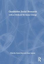 Qualitative Social Research: Critical Methods for Social Change